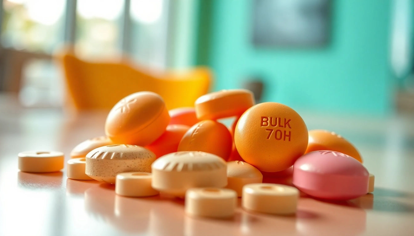 Showcasing Bulk 7oh tablets arranged attractively to emphasize their quality and appeal.