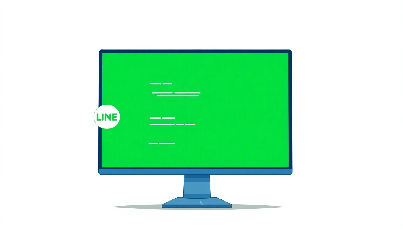 Download the line電腦版官方下載 app interface on a stylish computer screen.