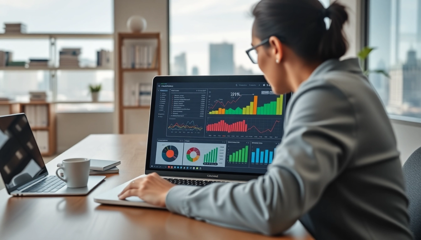 Optimize funnels for ecommerce with a digital marketing expert analyzing data on a laptop.