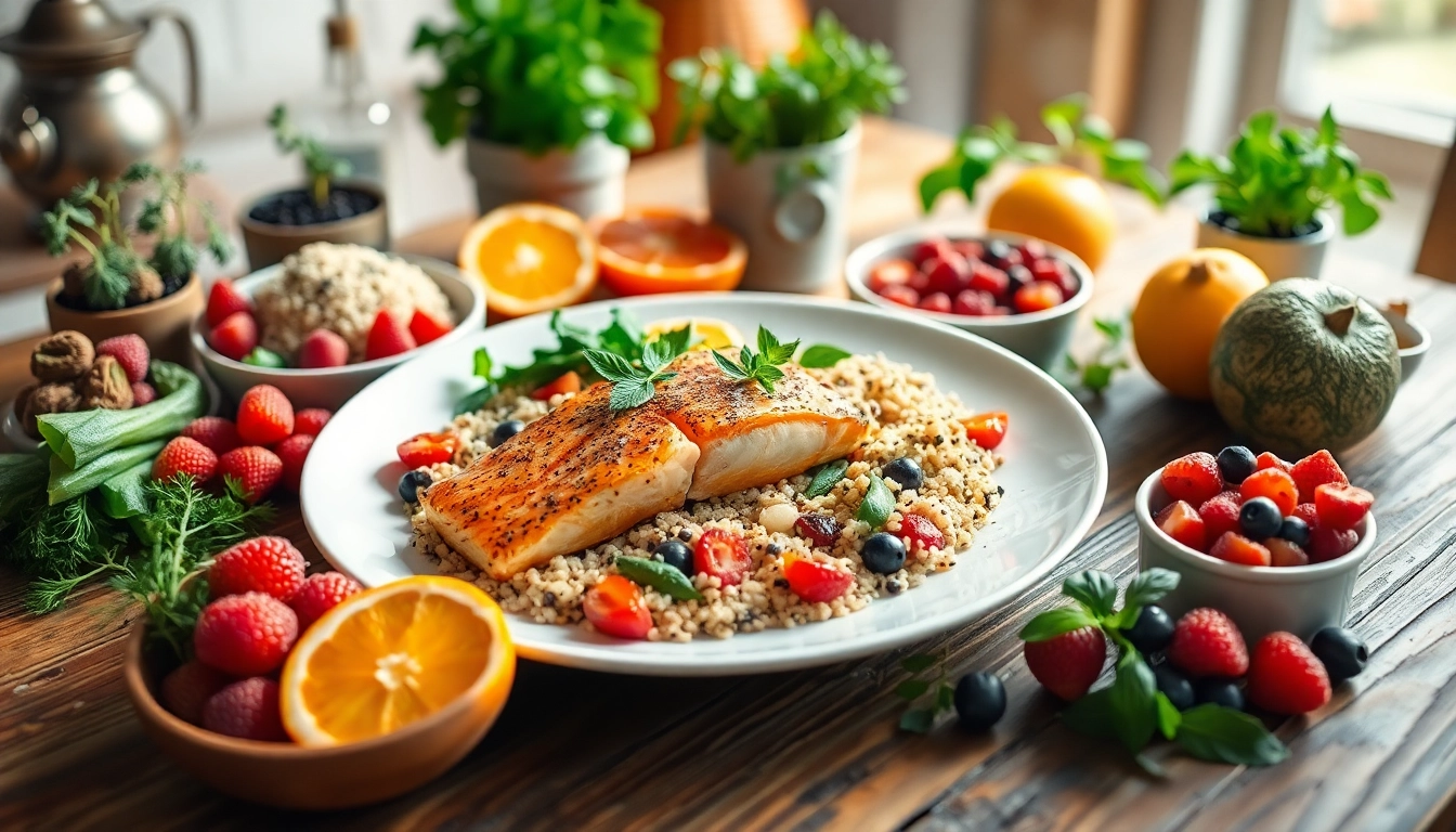 Showcasing a vibrant meal for the best fast diet plan with fresh ingredients.